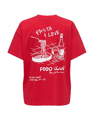 ONLY | T-Shirt ONLVIVVI | rot